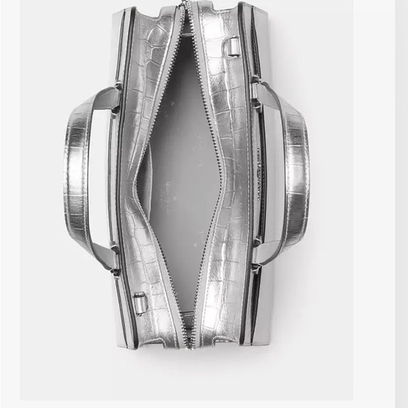 Kate Spade Silver Croc-Embossed Tote Bag - Picture 5 of 6